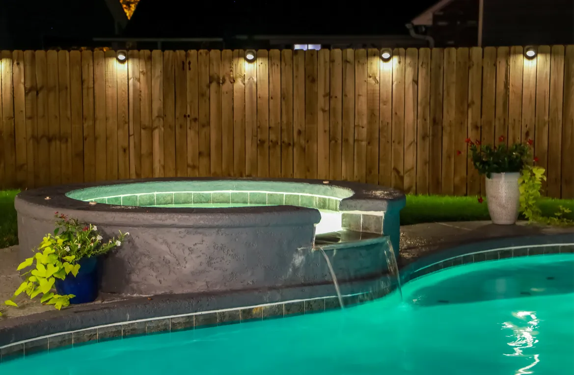 Dallas Pools Contractor spa and hot tub project