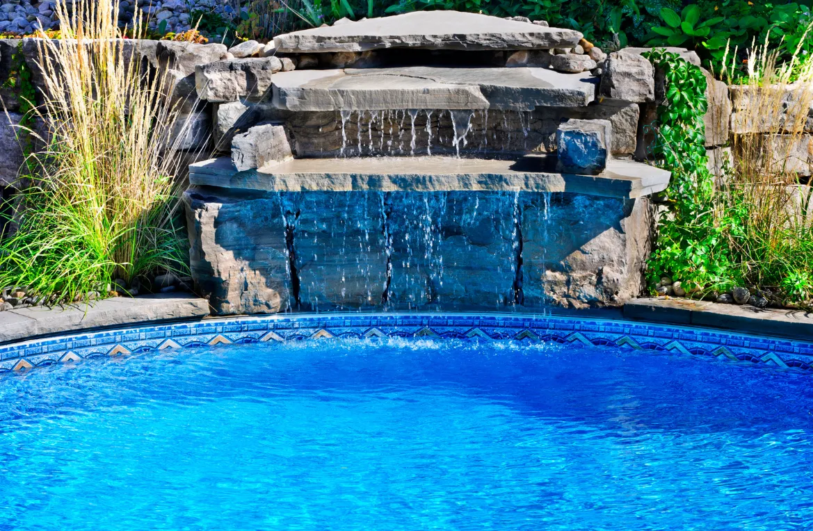 Dallas Pools Contractor water feature project