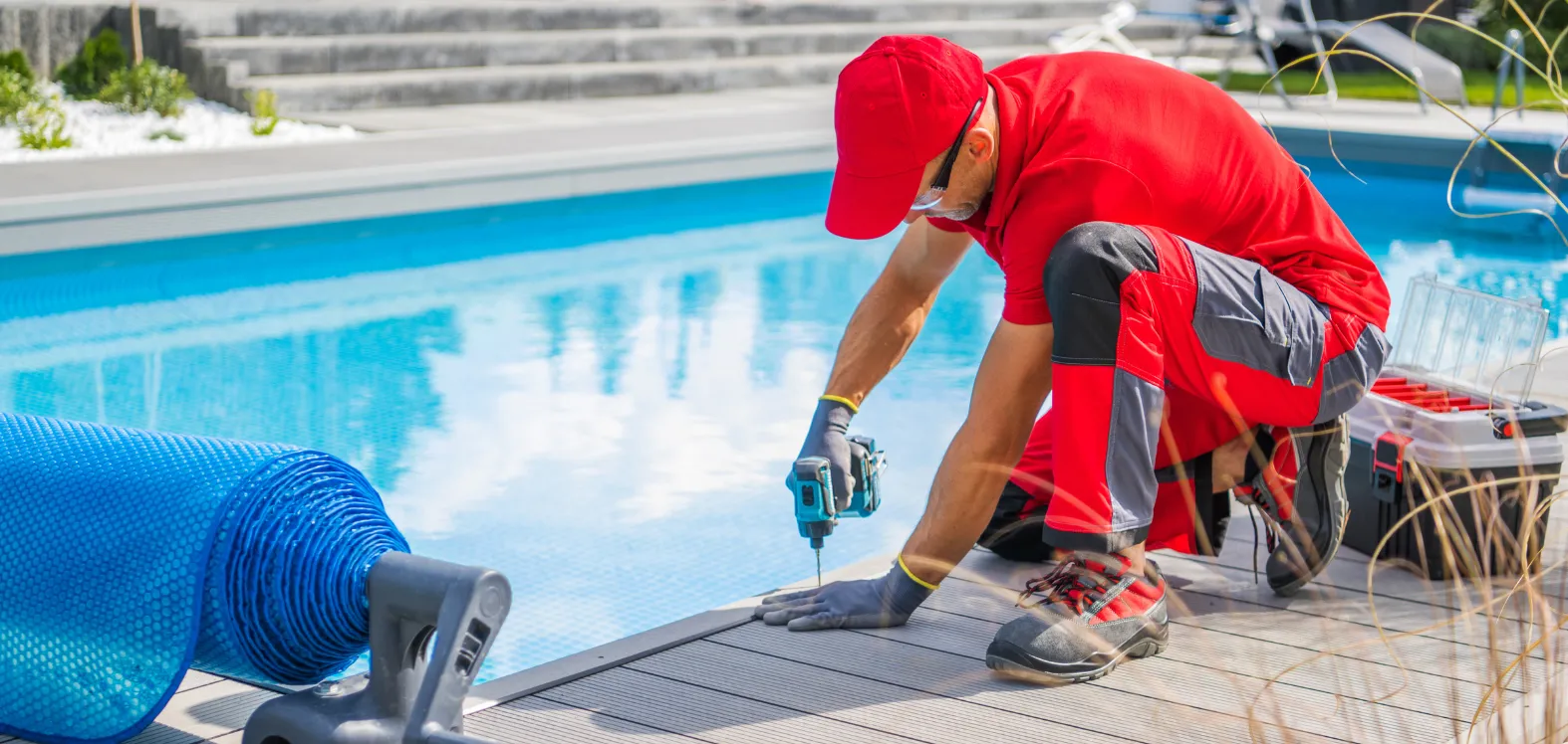 Pool deck and patio installation in Dallas by Dallas Pools Contractor